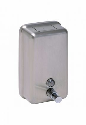 Stainless Steel 1200ml Vertical Refillable Liquid Soap Dispenser 