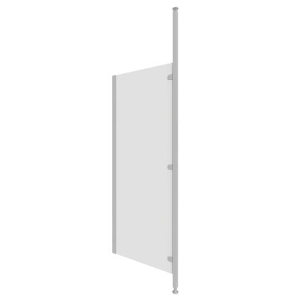 White Melamine Faced Chipboard (MFC) Washroom Modesty Screen