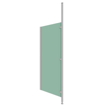 Green Solid Grade Laminate (SGL) Washroom Modesty Screen