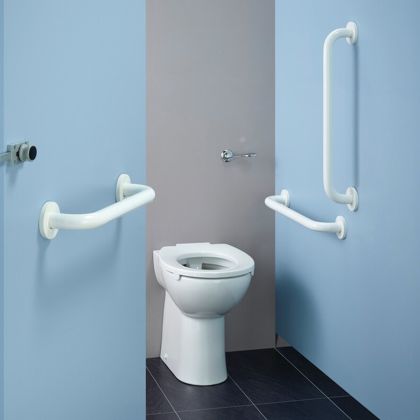 Armitage Shanks Contour 21+ Doc M Ambulant Back to Wall Toilet Pack - White | Commercial Washrooms
