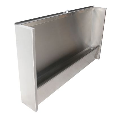Floor Standing Stainless Steel Urinal Trough with Exposed Cistern