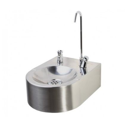 Pland Wall Mounted Drinking Fountain with Bubbler Tap and Bottle Filler
