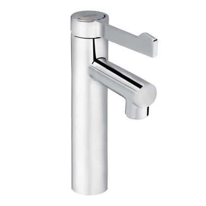 Bristan Solo Non-Thermostatic Tall Pillar Healthcare Tap with Long Lever Handle