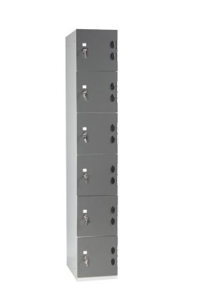 Six Door Premier Dry Area Locker with SGL Laminate Doors