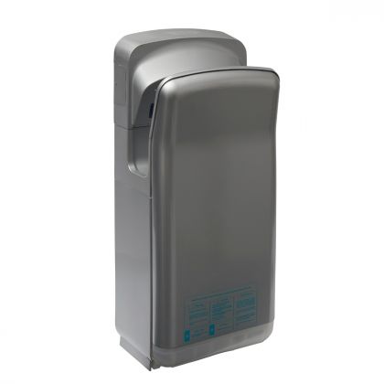 Gusto Storm Grey Vertical Electric Hand Dryer | Commercial Washrooms