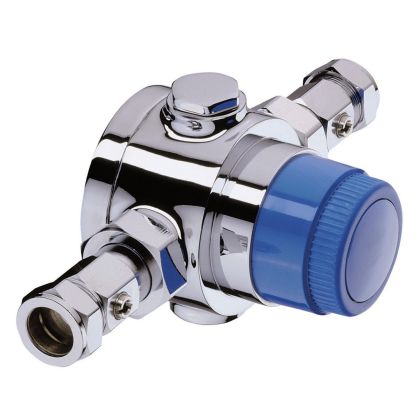 Bristan 22MM Group Thermostatic Mixing Valve (TMV3) with Integral Isolation
