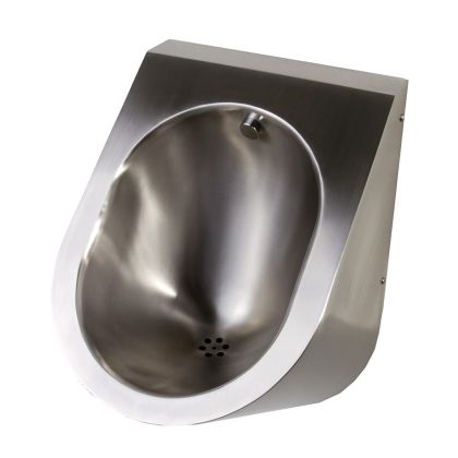 Pland Stainless Steel Krakow Urinal with Rear Inlet (Concealed)