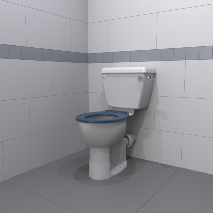 NymaPRO Close Coupled Doc M Toilet with Blue Seat