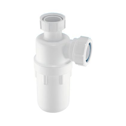1 1/2 BSP white plastic bottle trap | Pland