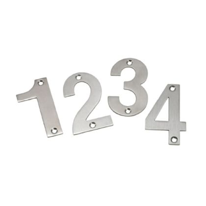 Numerical Stainless Steel Signs 