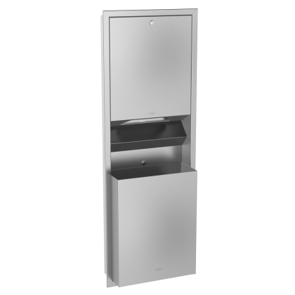 KWC DVS Recessed Paper Towel Dispenser/Waste Bin | Commercial Washrooms
