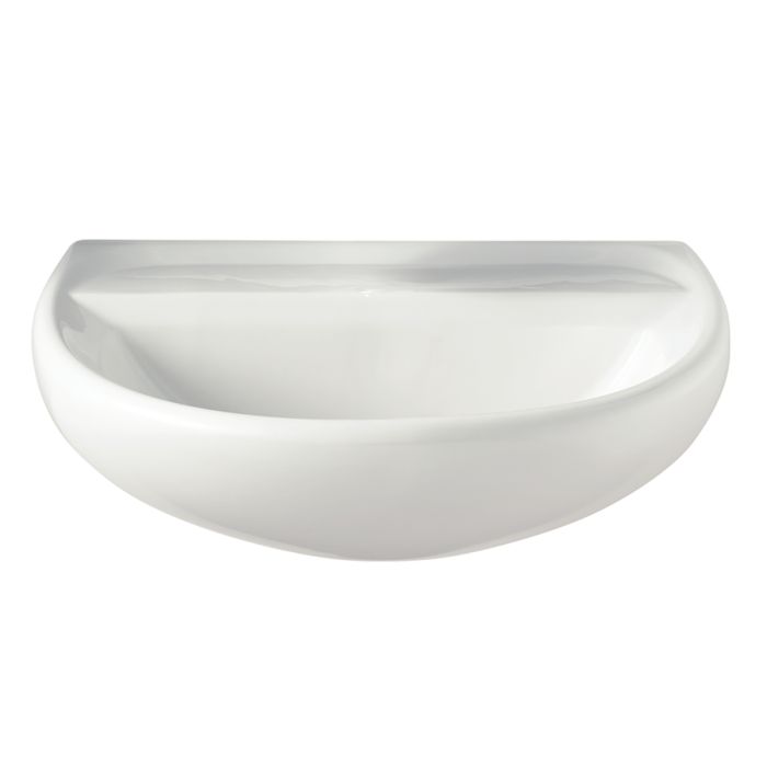 No Tap Holes Twyford Sola 600mm Wall Hung Wash Hand Basin
