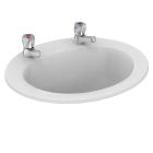Armitage Shanks Sandringham 21 Countertop Washbasin 50cm - 2 Tap Holes, No Chainstay Hole | Armitage Shanks