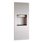 Bobrick TrimLine Paper Towel Dispenser and Waste Bin | Commercial Washrooms