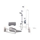 Value Disabled Doc M Shower Room Pack with Concealed Shower, White Rails, DMPS902WH