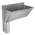 KWC DVS Surgeons Scrub Up Stainless Steel Trough 800 / 1600 / 2400mm left hand