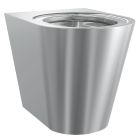 KWC DVS Campus Back to Wall Stainless Steel Toilet