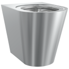 KWC DVS Campus Back to Wall Stainless Steel Toilet