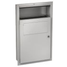 KWC DVS Recessed Wall Mounted Sanitary Towel and Disposal Bin