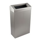 Brushed Stainless Steel Wastebin - 30 Ltr, Chute Lid | Commercial Washrooms