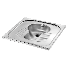 Delabie Stainless Steel Recessed Squat Pan | Commercial Washrooms