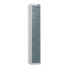 Six Door Metal Locker - Grey Doors