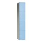 Four Door Supreme Wet Area Locker with Blue SGL Laminate Doors