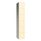 Six Door Supreme Wet Area Locker with Ivory SGL Laminate Doors