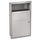 KWC DVS Recessed Wall Mounted Sanitary Towel and Disposal Bin