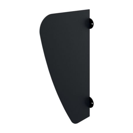 AZA Urinal Divider Matte Black Stainless Steel | Delabie