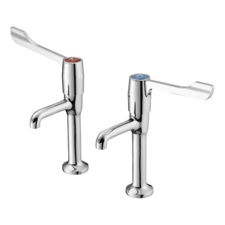 Armitage Shanks Markwik High Neck Basin Pillar Lever Taps