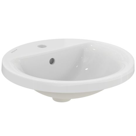 Armitage Shanks Edit R 48cm Countertop Wash Basin, One Tap Hole | Commercial Washrooms