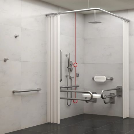 Dolphin Doc M Concealed Shower Set - Stainless Steel