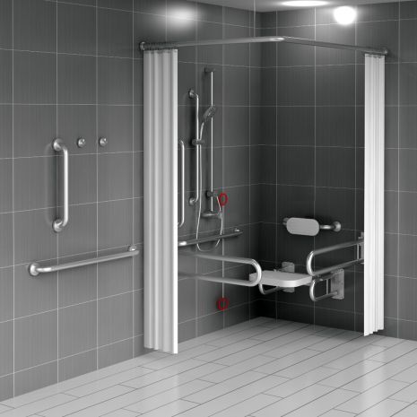 Dolphin Doc M Exposed Shower Set | Commercial Washrooms