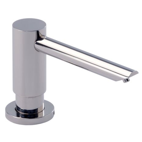 Dolphin Contemporary Counter Mounted Soap Dispenser - Satin Chrome