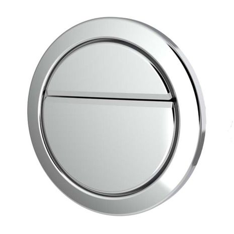 Geo Dual Flush Button - Chrome | Dudley