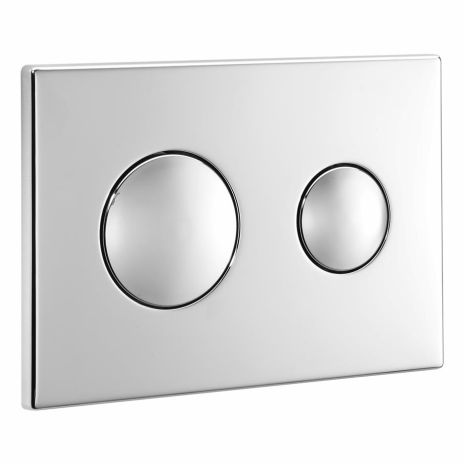 Ideal Standard Unbranded Contemporary Dual Flush Plate for Conceala 2 Cistern - Chrome