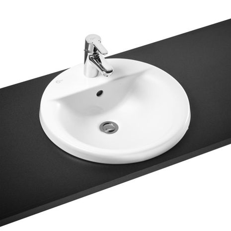 38cm Ideal Standard Concept Sphere Countertop Washbasin one Taphole and Overflow | Commercial Washrooms
