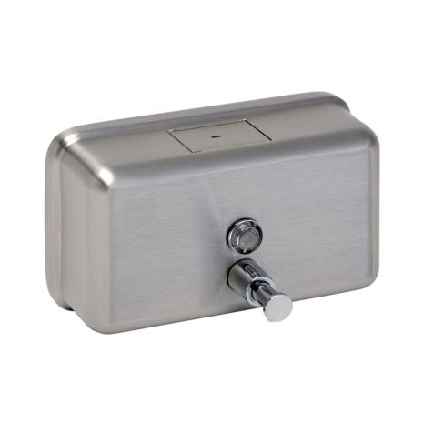 Brushed Stainless Steel 1200ml Soap Dispenser - Horizontal | Commercial Washrooms