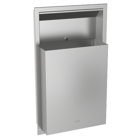 KWC DVS Semi Recessed Stainless Steel Waste Bin