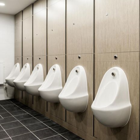 White Ceramic Urinal Bowl (Concealed Cistern)