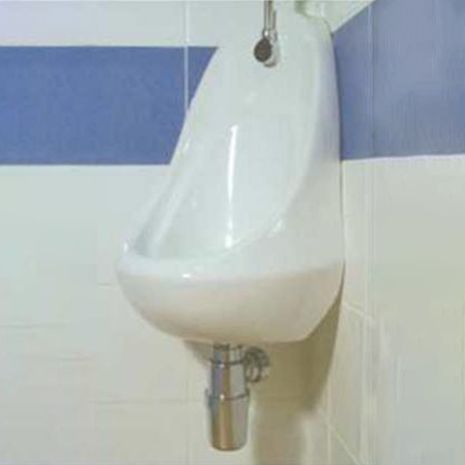 Blanc Corner Urinal Bowl (Exposed Cistern) - 1 Station Kit | Technical Drawing | Commercial Washrooms