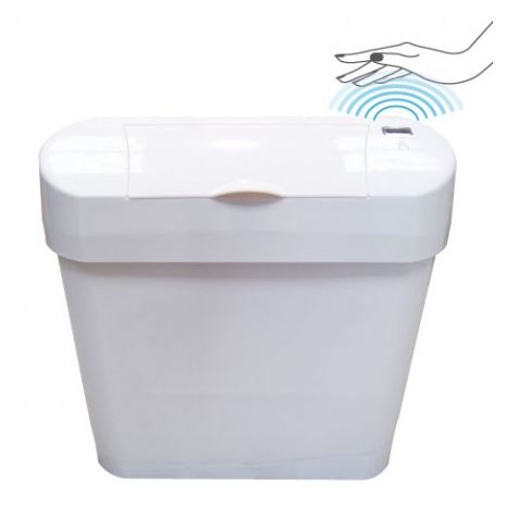 White Sensor Operated Sanitary Waste Bin