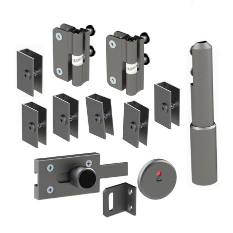 Powdercoated Aluminium Hardware Pack 12-13mm