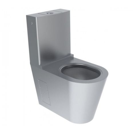 Pland Vail 2 Stainless Steel Close Coupled Toilet Pan