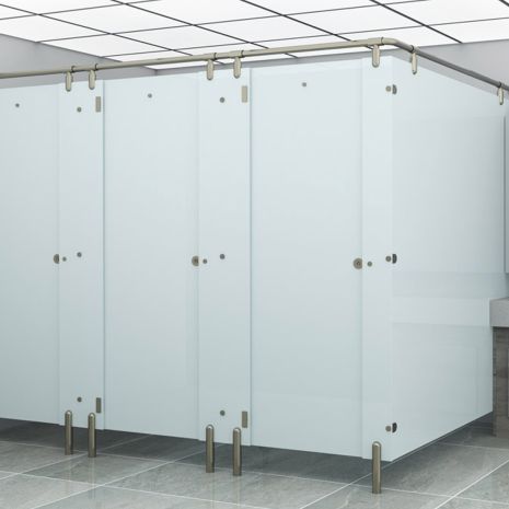Eclipse Sheer Glass Toilet Cubicles Range