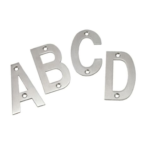 Alphabet Stainless Steel Signs 