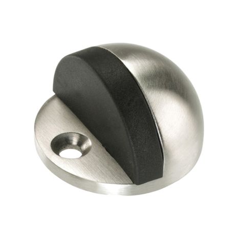 Oval Door Stop - Satin Stainless Steel