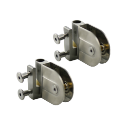 Rise and Fall Cubicle Hinge (Pair) - Stainless Steel