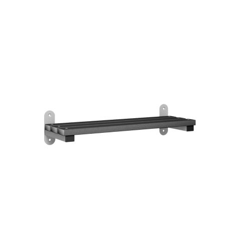 1000mm Wall Mounted Changing Room Bench Seat with Black Polymer Slats